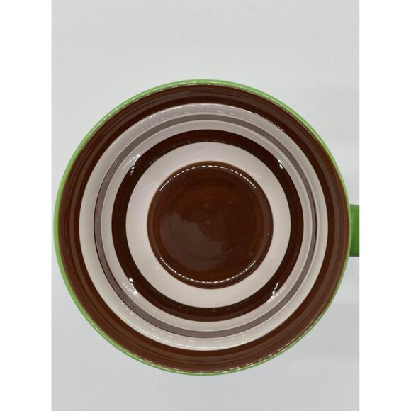 STARBUCKS COFFEE HALLOWEEN Mug Green Monster Face 18 oz Cup 2007 NEW with tag - Picture 5 of 5